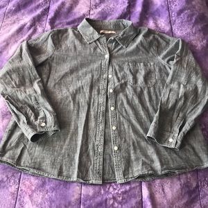 Old Navy Gray Button up Shirt
